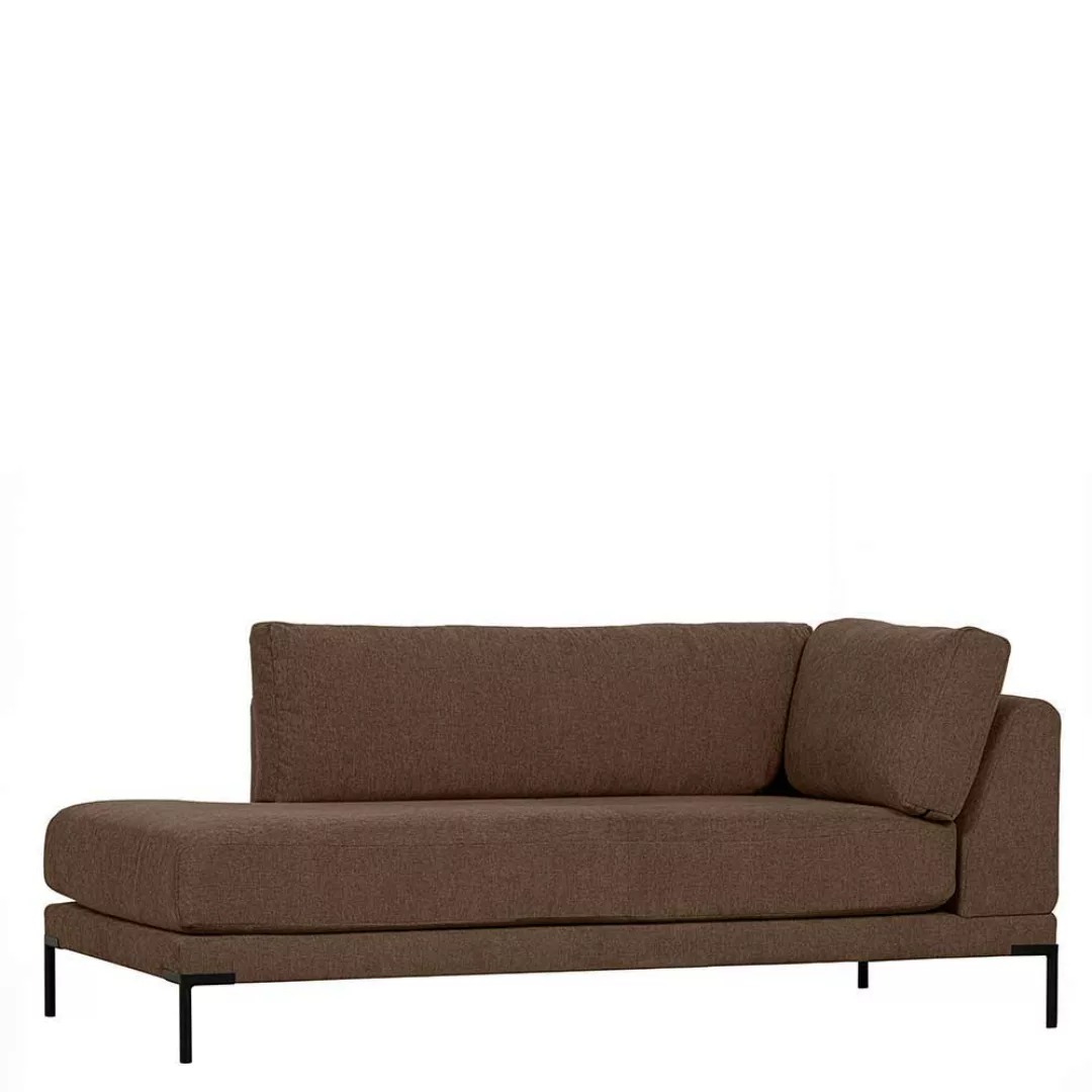 Modul Sofa 5-teilig in Braun Webstoff 400x89x200 cm (fünfteilig) günstig online kaufen