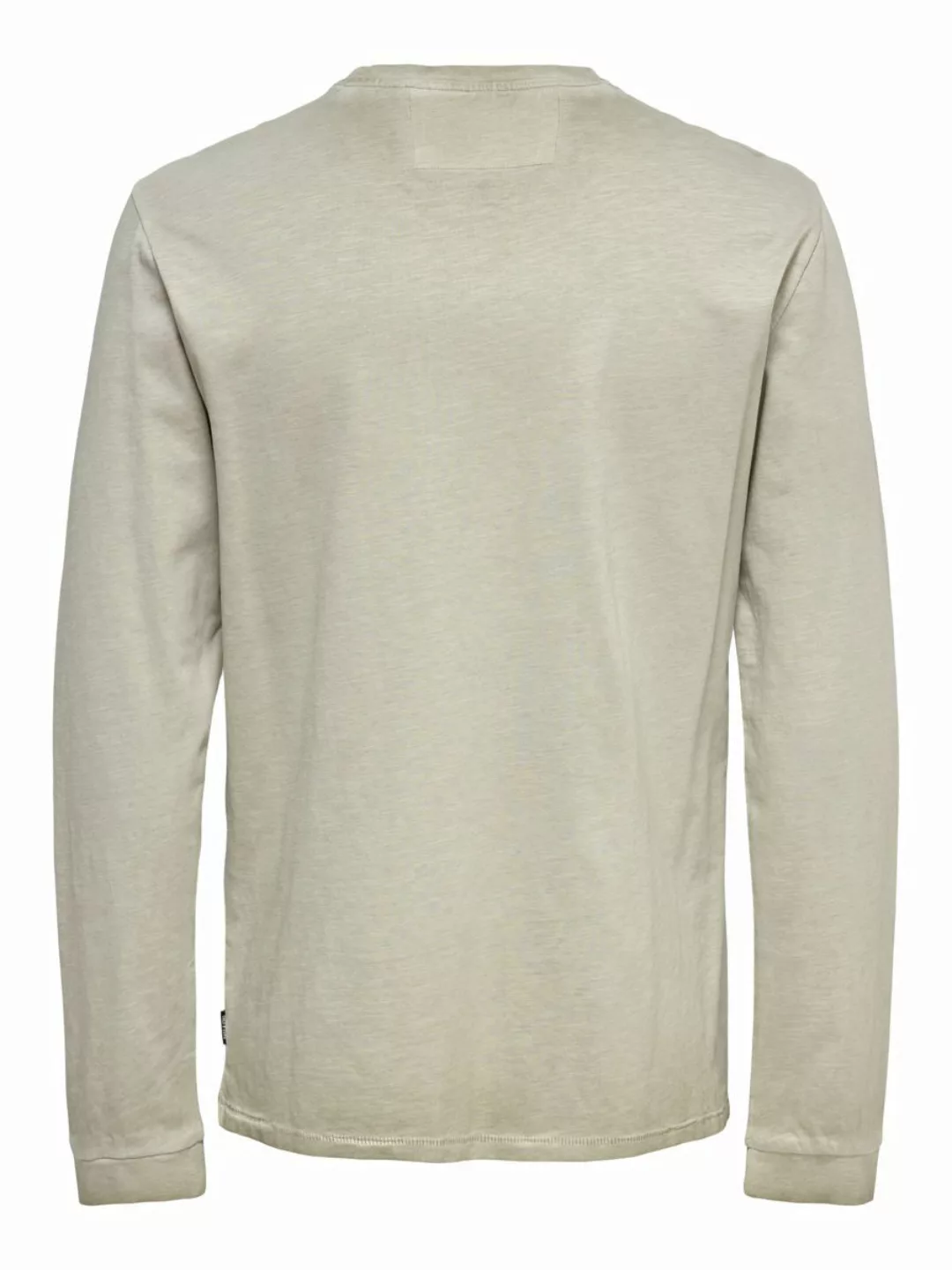 Only & Sons Millenium Life Washed Langarm-t-shirt 2XL Black günstig online kaufen