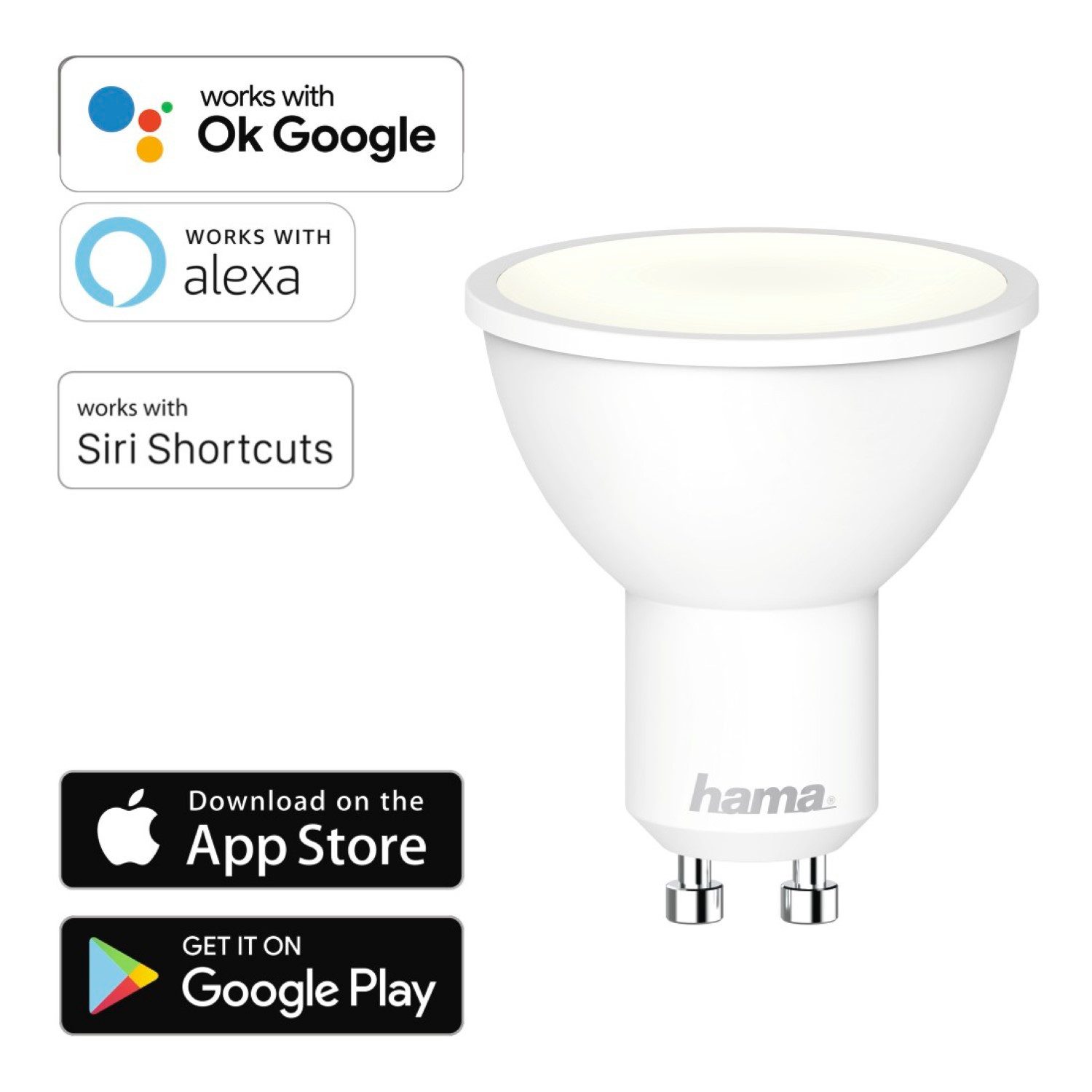 Hama LED-Leuchtmittel WLAN LED-Lampe GU10 5,5W günstig online kaufen