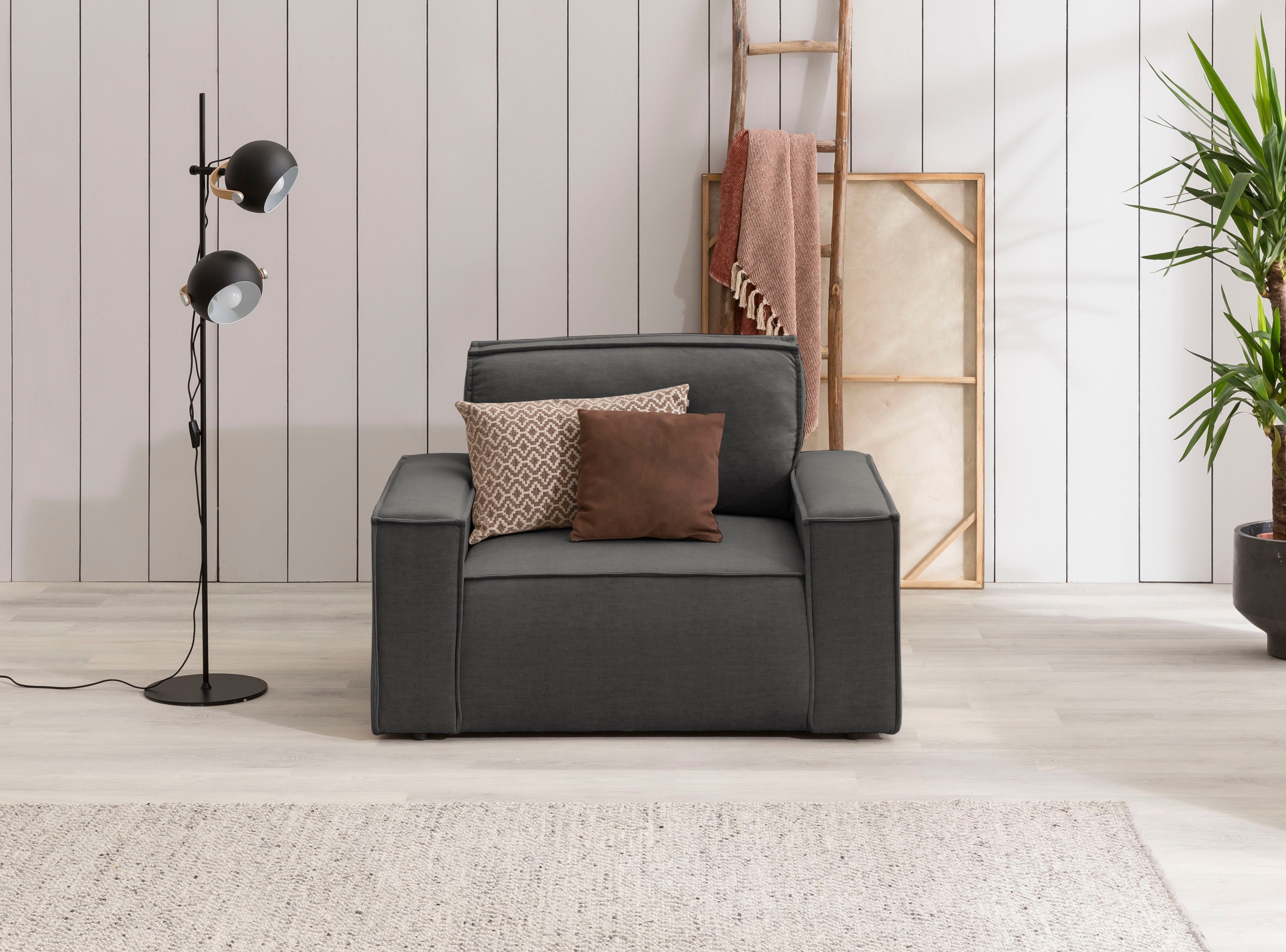 Home affaire Sessel "SHERWOOD, Love-Seat in 3 Stoffarten verfügbar", passen günstig online kaufen