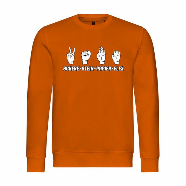 deinshirt Rundhalspullover Herren Sweatshirt Schere Stein Papier FLEX Mit P günstig online kaufen