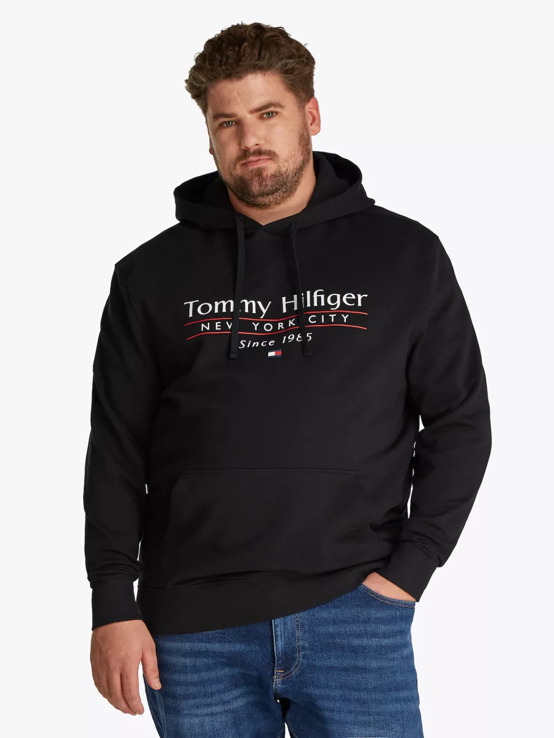 Tommy Hilfiger Big & Tall Kapuzensweatshirt BT-HILFIGER CENTER STACK HOODY- günstig online kaufen