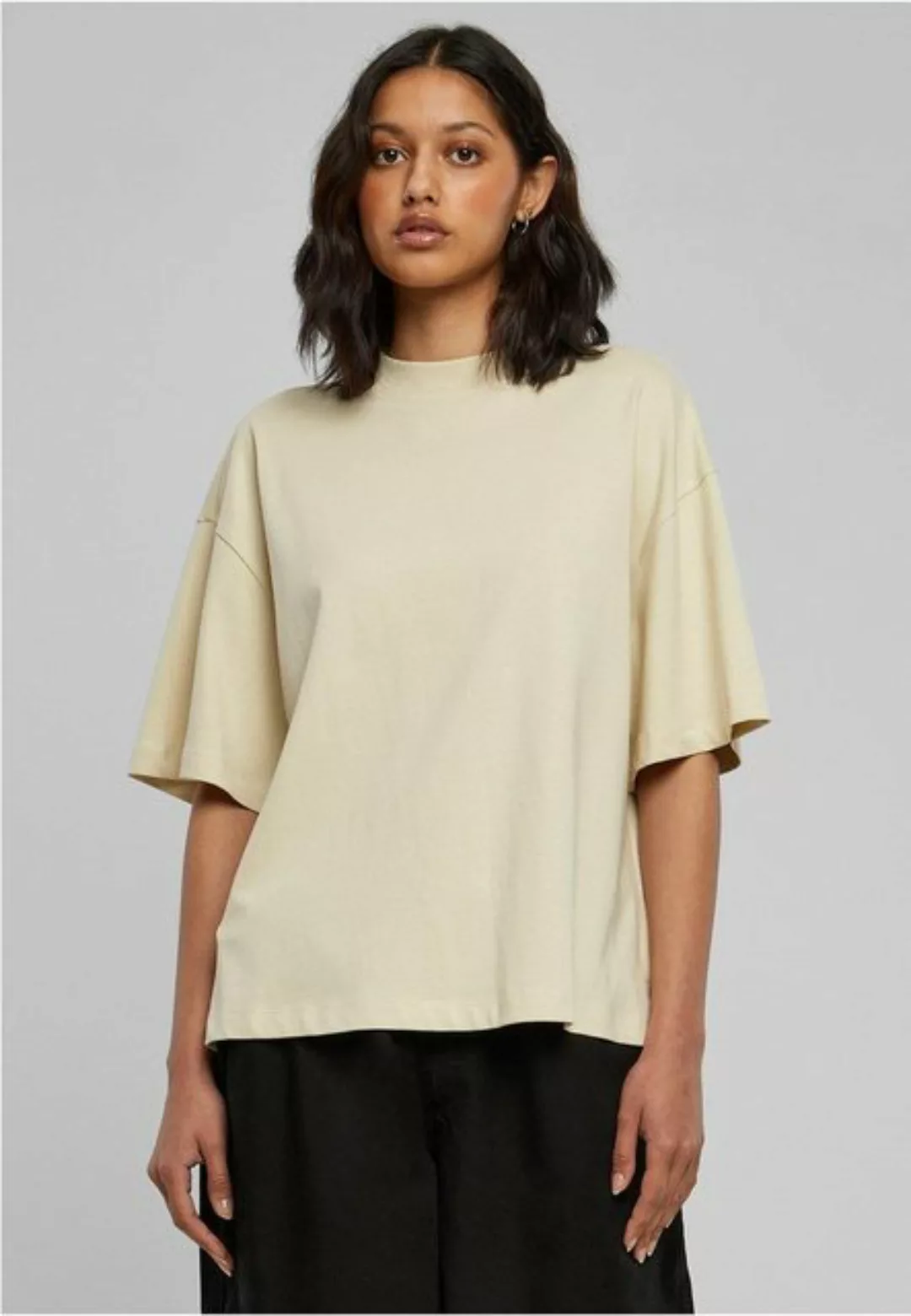 URBAN CLASSICS T-Shirt "Urban Classics Damen Ladies Organic Heavy Slit Tee" günstig online kaufen