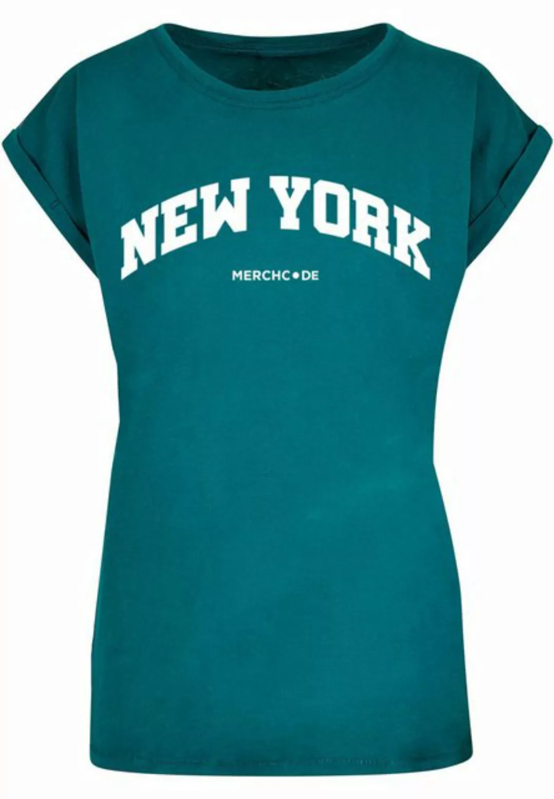 Merchcode T-Shirt Merchcode Damen Ladies New York Wording - T-Shirt (1-tlg) günstig online kaufen