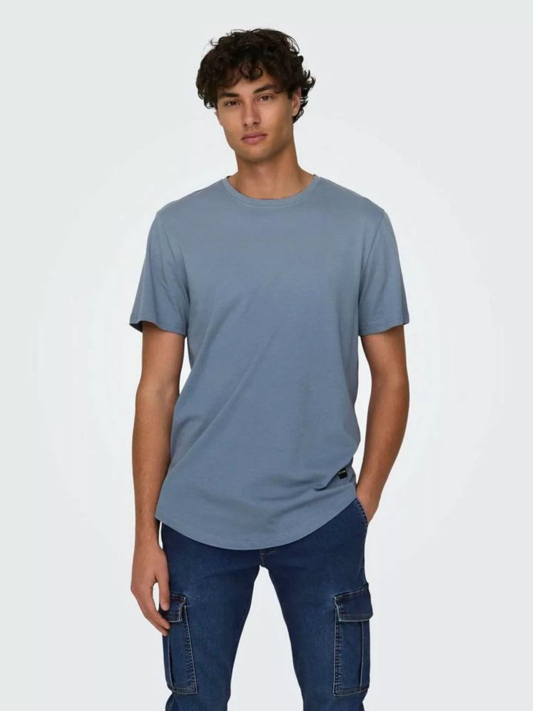 ONLY & SONS Rundhalsshirt ONSMATT LONGY SS TEE NOOS günstig online kaufen