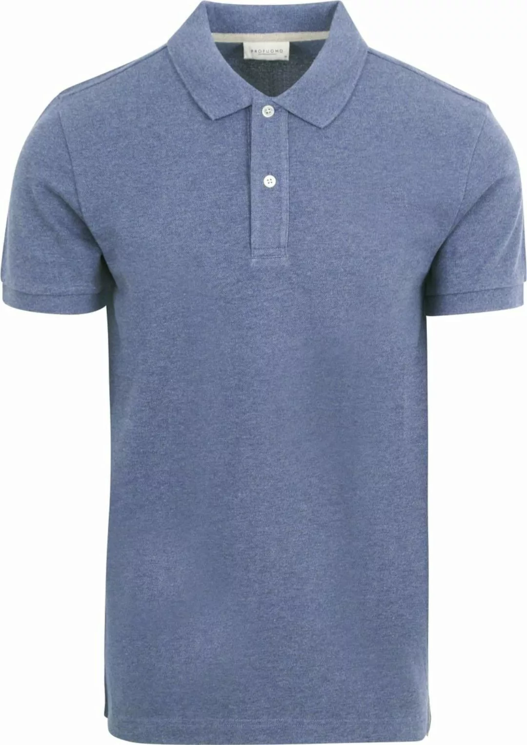 Profuomo Piqué Poloshirt Denim Blau - Größe XL günstig online kaufen