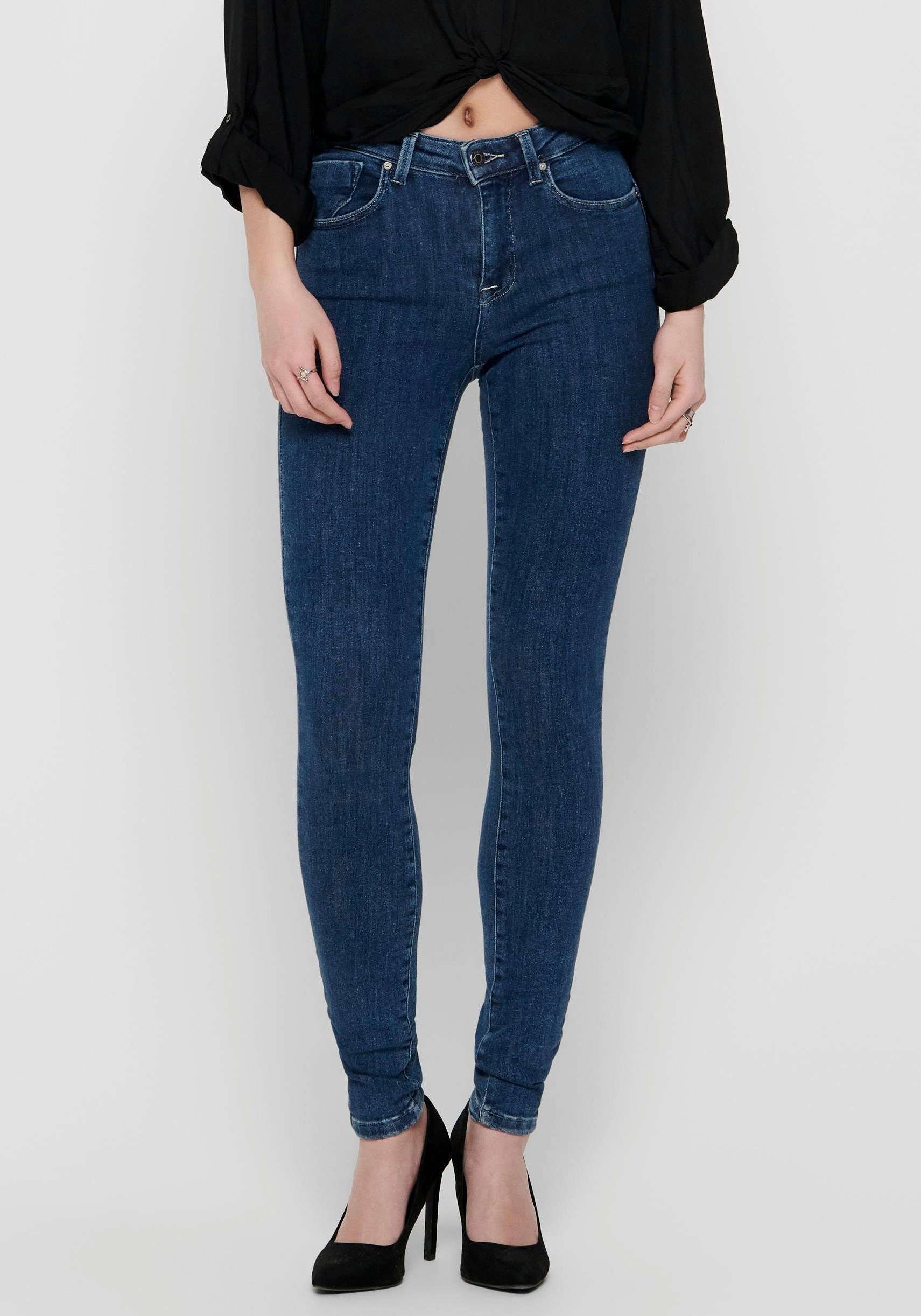 ONLY Skinny-fit-Jeans ONLPOWER LIFE MID PUSH günstig online kaufen