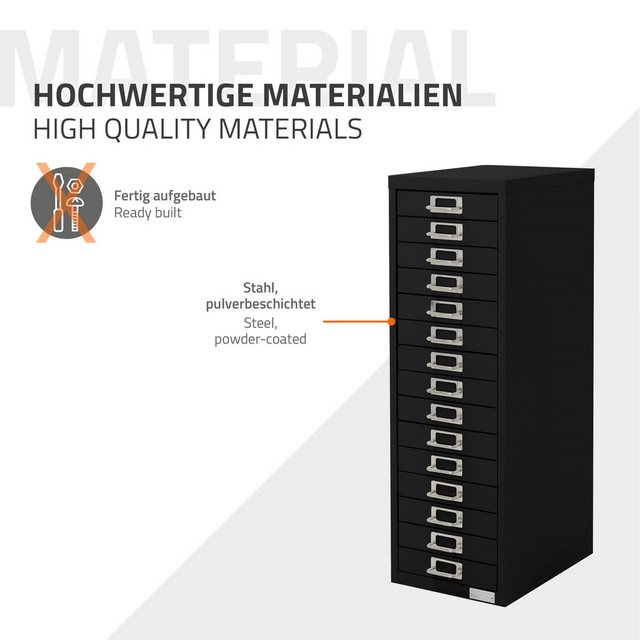 ML-DESIGN Aktenschrank Metallschrank mit Schubladen, freistehender Aufbewah günstig online kaufen