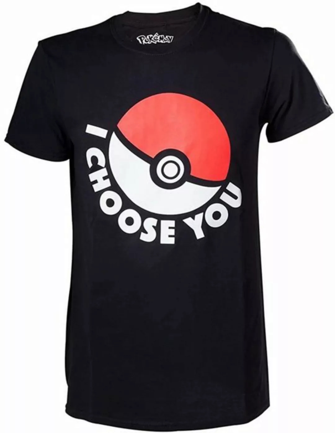 POKÉMON Print-Shirt POKEMON T-Shirt Pokeball I Choose You schwarz günstig online kaufen