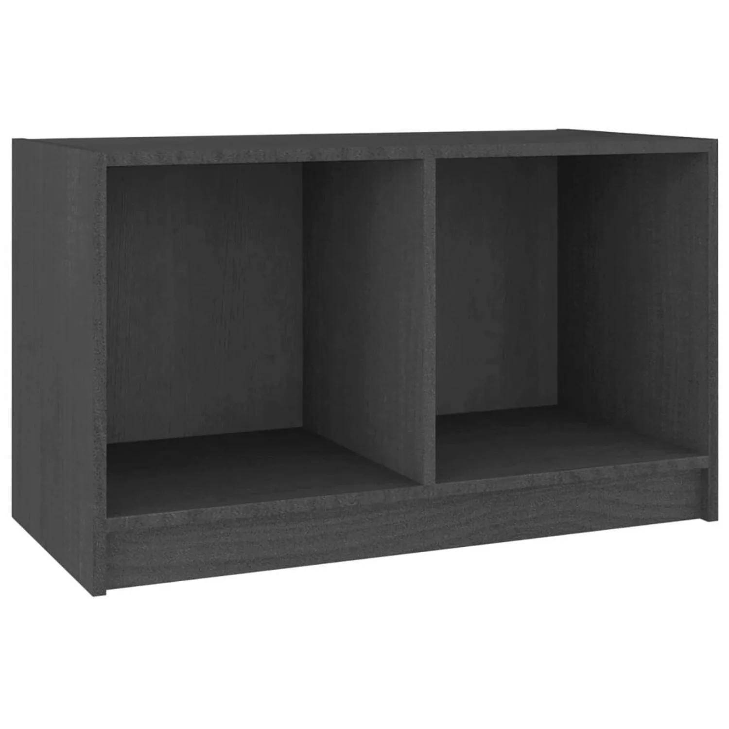Vidaxl Tv-schrank Grau 70x33x42 Cm Massivholz Kiefer günstig online kaufen