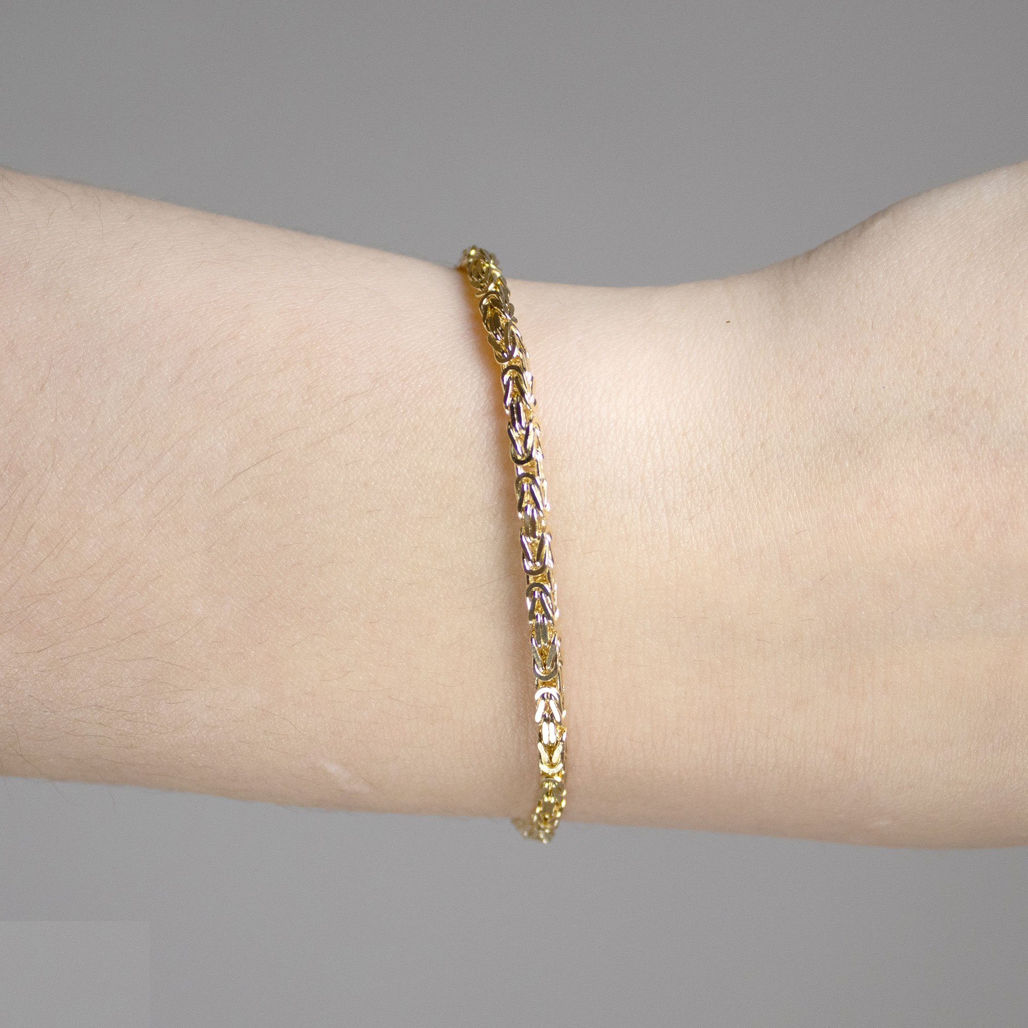 HOPLO Goldarmband Goldkette Königskette Länge 18,7cm günstig online kaufen
