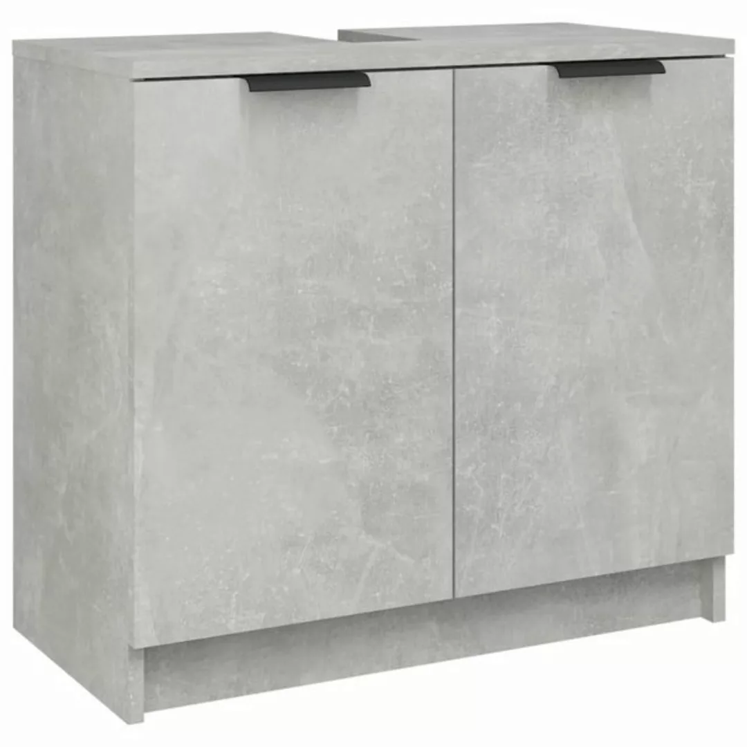 vidaXL Badezimmerschrank Betongrau 64,5x33,5x59 cm Holzwerkstoff günstig online kaufen