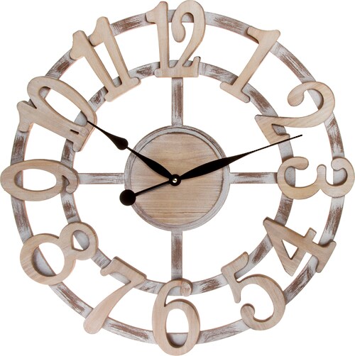 Myflair Möbel & Accessoires Wanduhr "- Natur -", XXL, rund, Ø 60 cm, dekora günstig online kaufen