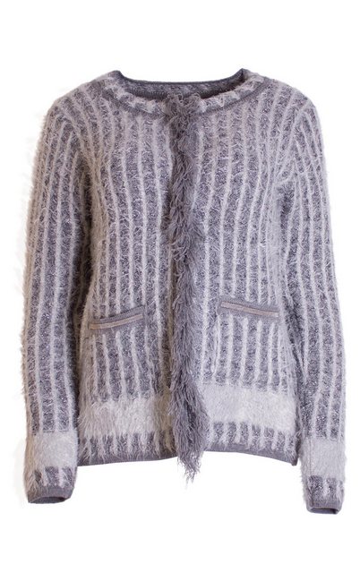 Passioni Cardigan Kuscheliger Cardigan mit cooler Fransen-Optik günstig online kaufen