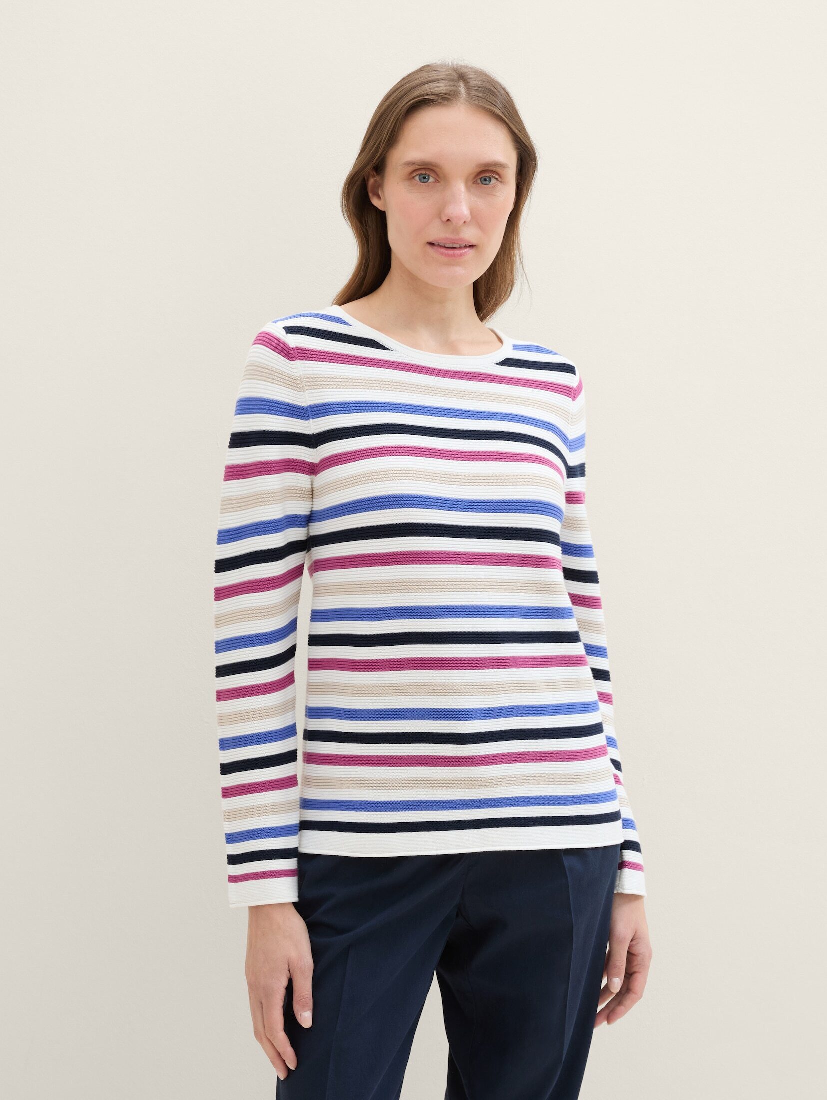 TOM TAILOR Strickpullover Strickpullover aus Bio-Baumwolle günstig online kaufen