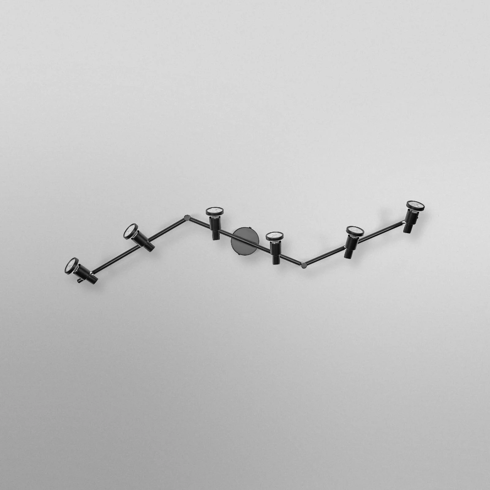 OSRAM Deckenstrahler, schwarz 6-flg. Metall GU10-LED 927 dim günstig online kaufen