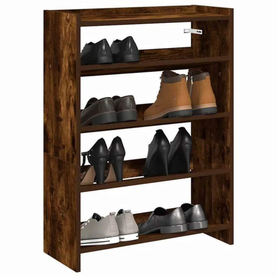 vidaXL Schuhschrank Schuhregal Räuchereiche 60x25x62 cm Holzwerkstoff günstig online kaufen