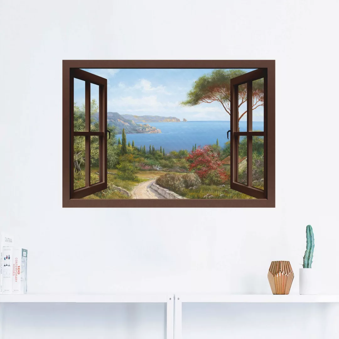 Artland Wandbild »Fensterblick Frühlingsmorgen«, Fensterblick, (1 St.), als günstig online kaufen