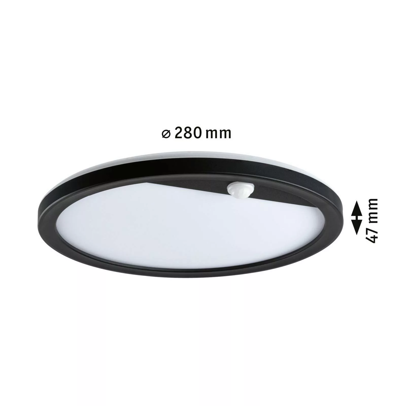 Paulmann LED Außen-Wandleuchte "Außenpanel Lamina rund 280mm 3000K 14,5W 12 günstig online kaufen