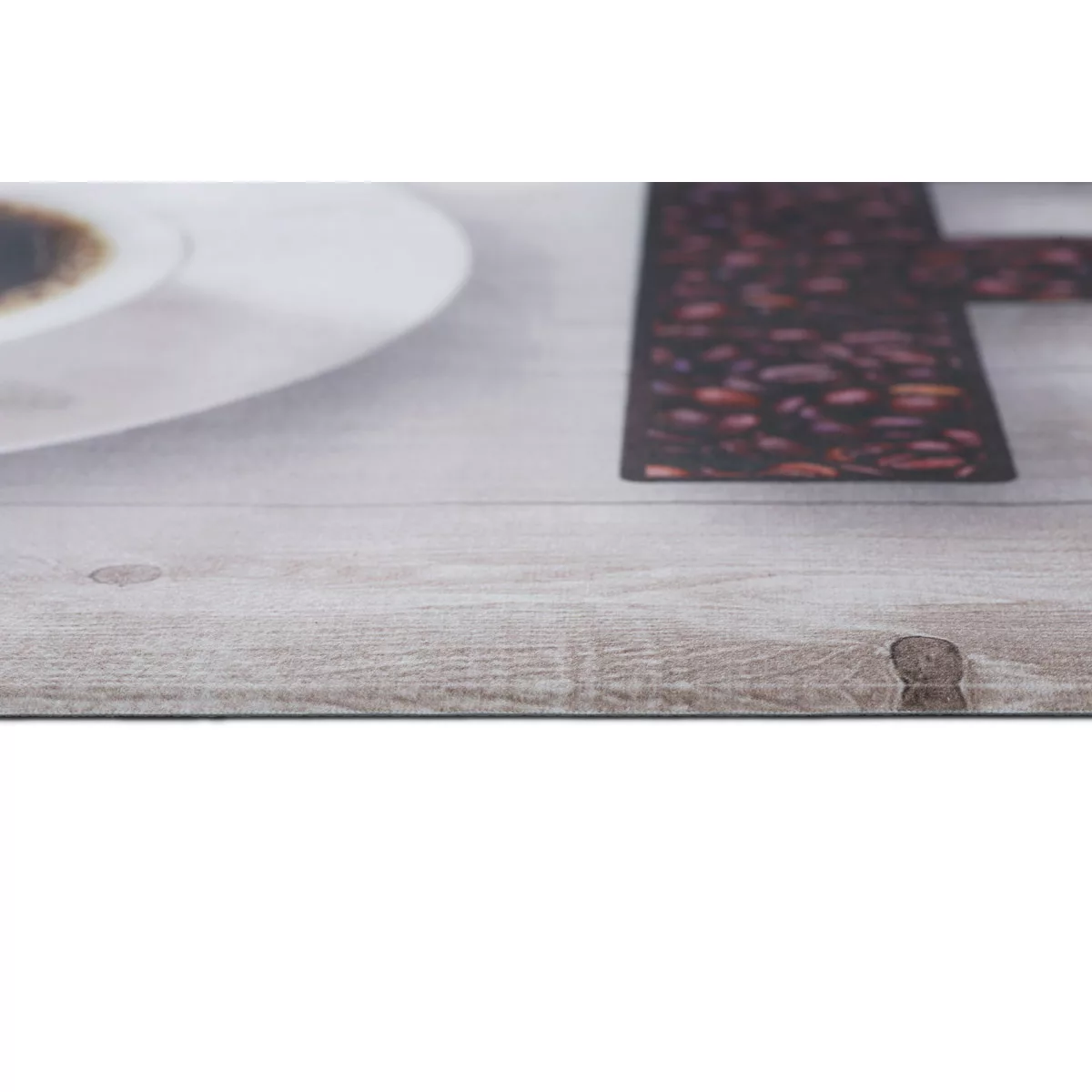 Homcom Läufer pflegeleichter Küchenläufer PVC Morgenkaffee 50 x 150 cm günstig online kaufen