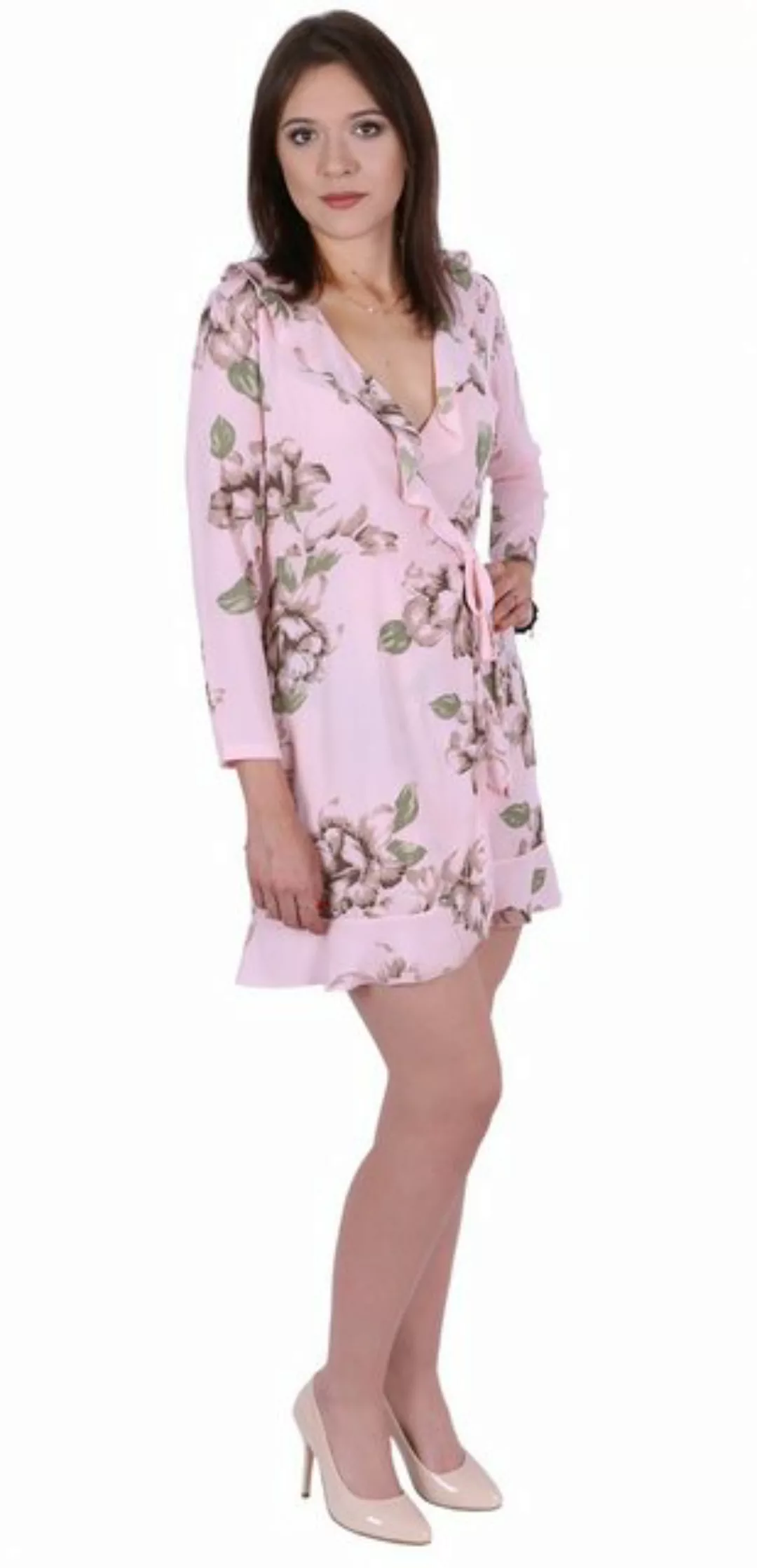 Sarcia.eu Minikleid Pinkes Minikleid mit Blumen gemustert, JOHN ZACK S günstig online kaufen