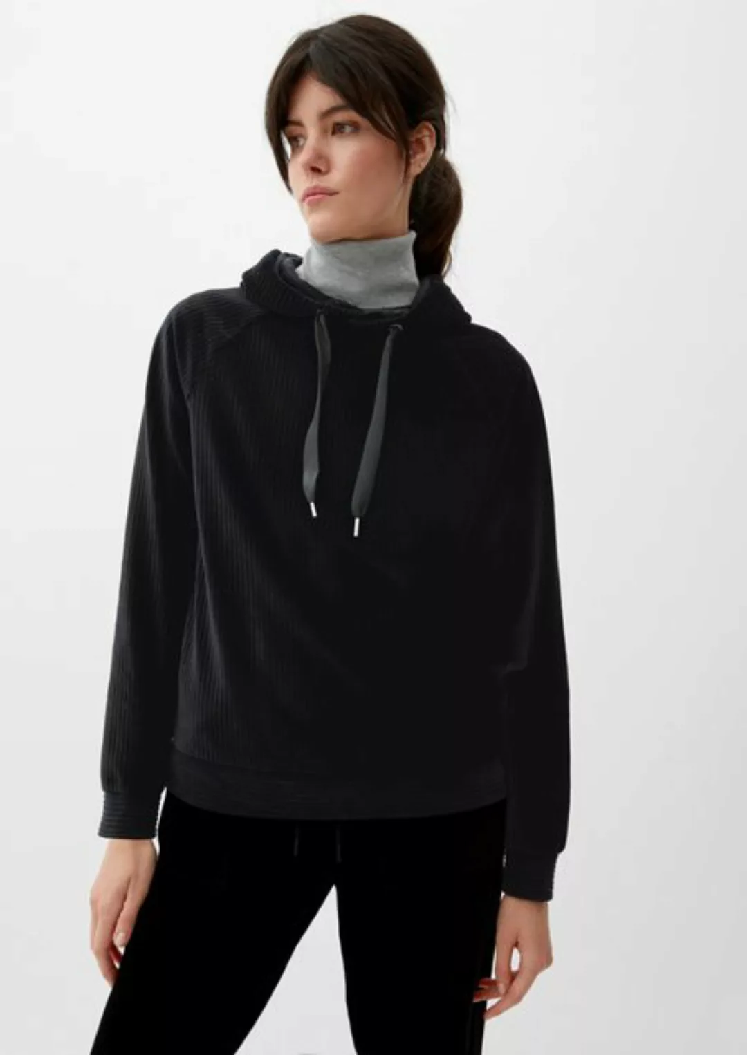 s.Oliver Sweatshirt Kapuzensweatshirt aus Cord günstig online kaufen