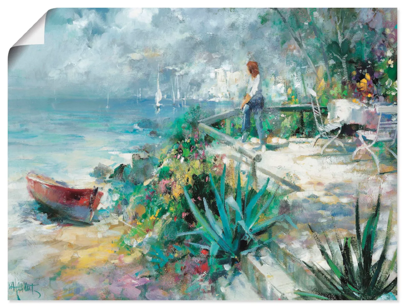 Artland Wandbild »Hoffnung am Horizont«, Küste, (1 St.), als Leinwandbild, günstig online kaufen