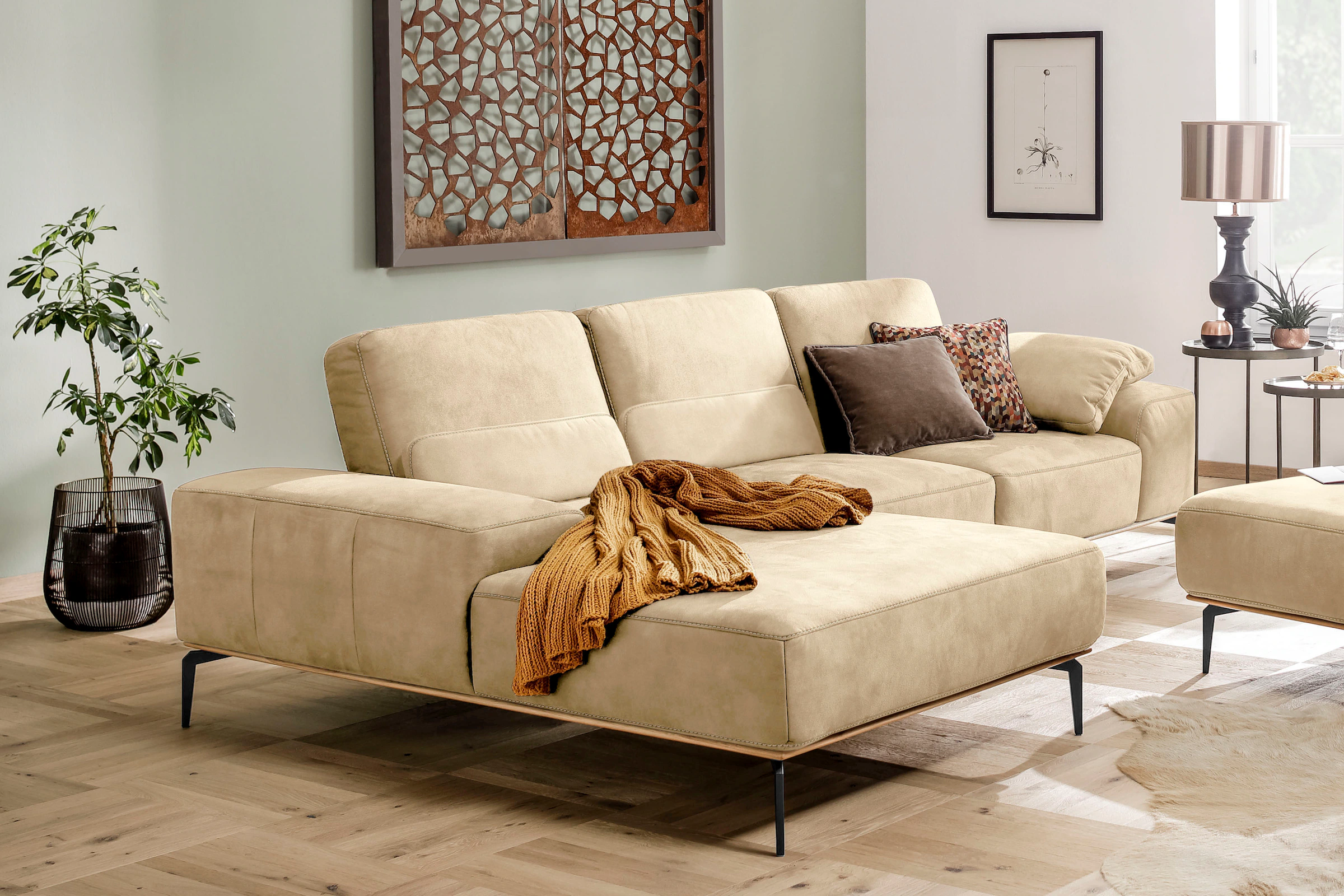 W.SCHILLIG Ecksofa "run, Designsofa mit tollem Sitzkomfort, bequem, L-Form" günstig online kaufen