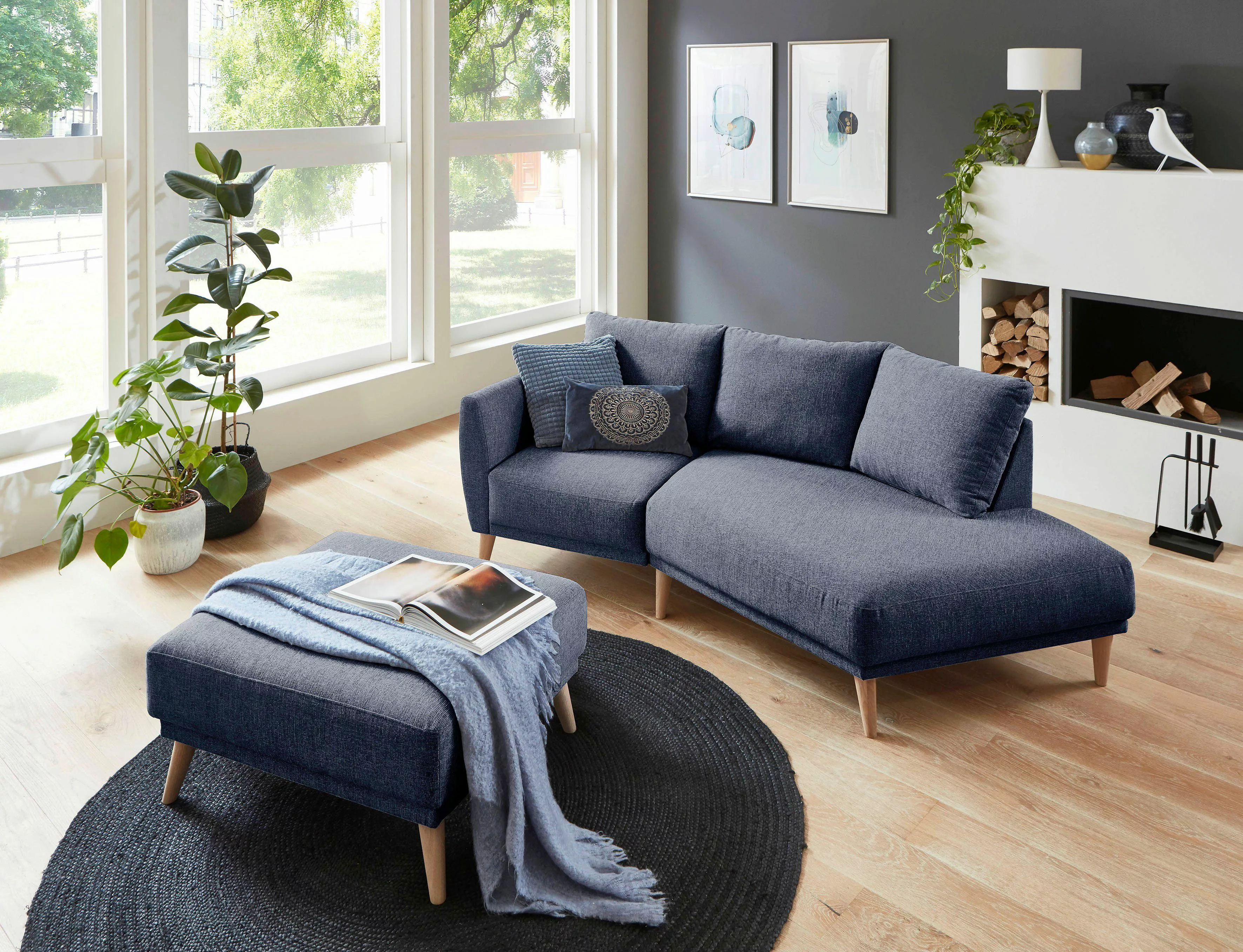 ATLANTIC home collection 2,5-Sitzer »Elvis«, Polsterecke mit offenem Ende i günstig online kaufen