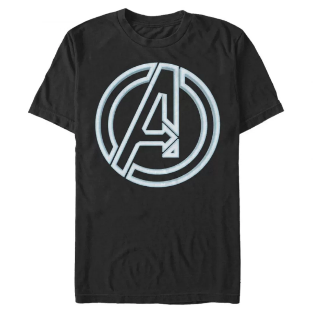 Marvel - Logo Avengers Glow Icon - Männer T-Shirt günstig online kaufen