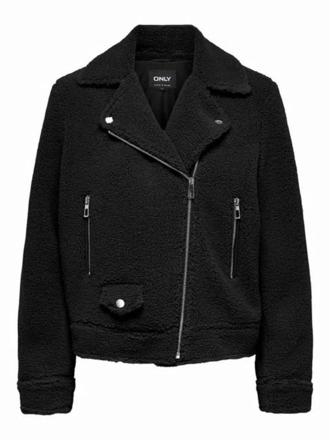 ONLY Bikerjacke ONLRIO TEDDY BIKER JACKET CC OTW im Biker Style aus kuschel günstig online kaufen