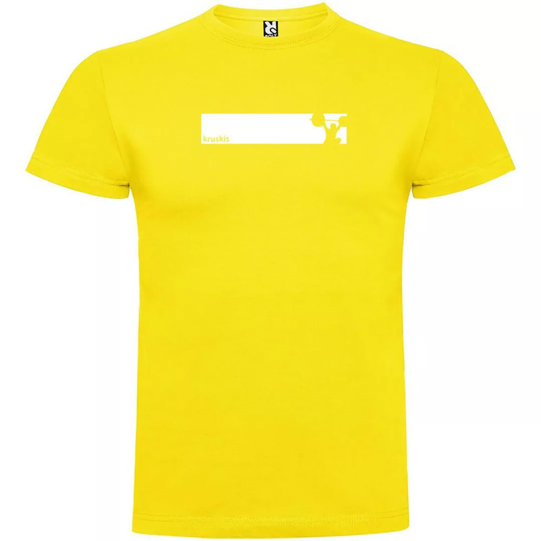 Kruskis Train Frame Kurzärmeliges T-shirt XL Yellow günstig online kaufen