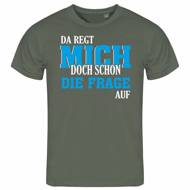 deinshirt Print-Shirt Herren T-Shirt Da regt mich schon die Frage auf Funsh günstig online kaufen