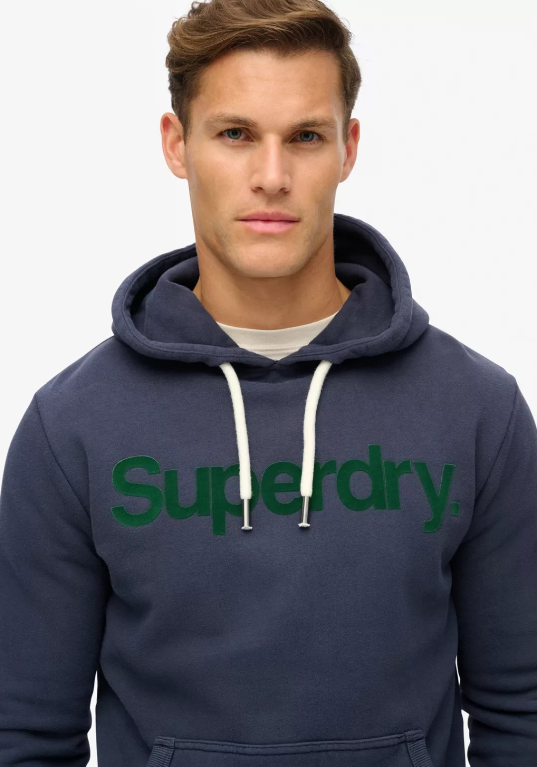 Superdry Hoodie Classic Core Navy - Größe L günstig online kaufen