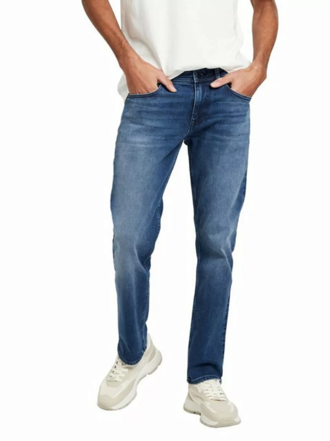 Cross Jeans Herren Jeans DYLAN - Regular Fit - Blau - Dark Mid Blue günstig online kaufen