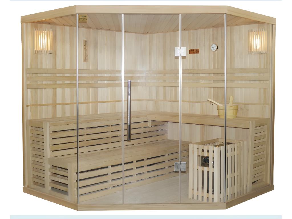 Finnische Sauna - 4/5 Personen - 220 x 220 x 210 cm - IMATRA günstig online kaufen