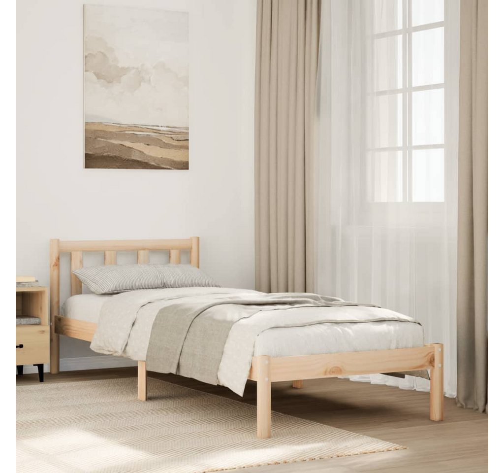 vidaXL Bett, Massivholzbett Extra Lang ohne Matratze 80x220 Kiefernholz günstig online kaufen