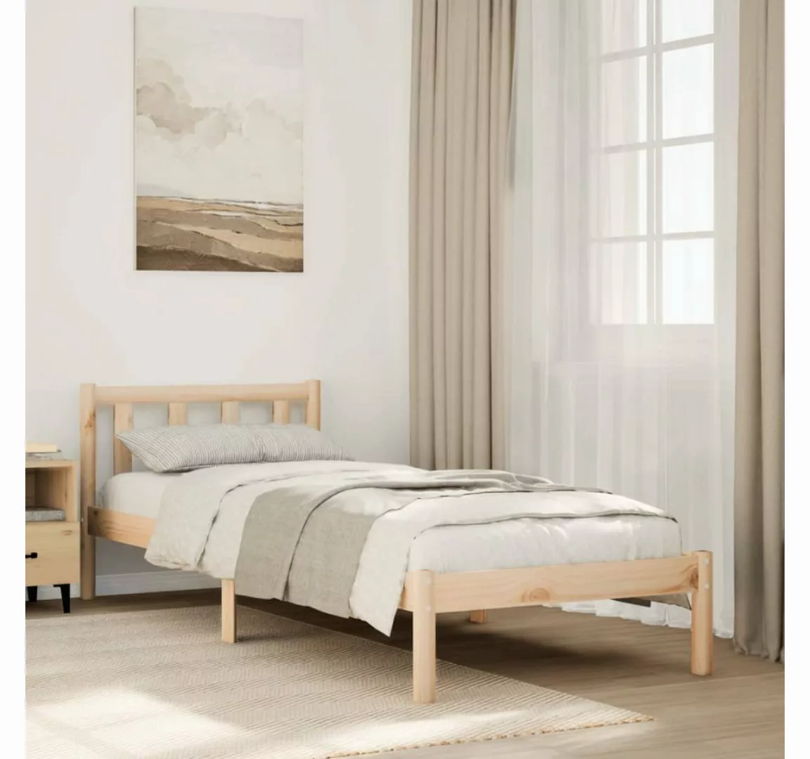 vidaXL Bett, Massivholzbett Extra Lang ohne Matratze 80x210 cm Kiefernholz günstig online kaufen