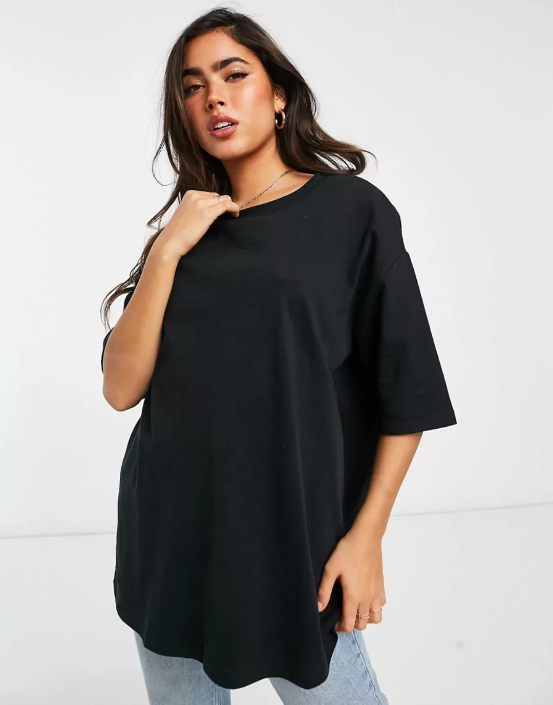 Selected Femme – Oversize-Sweatshirt in Schwarz günstig online kaufen