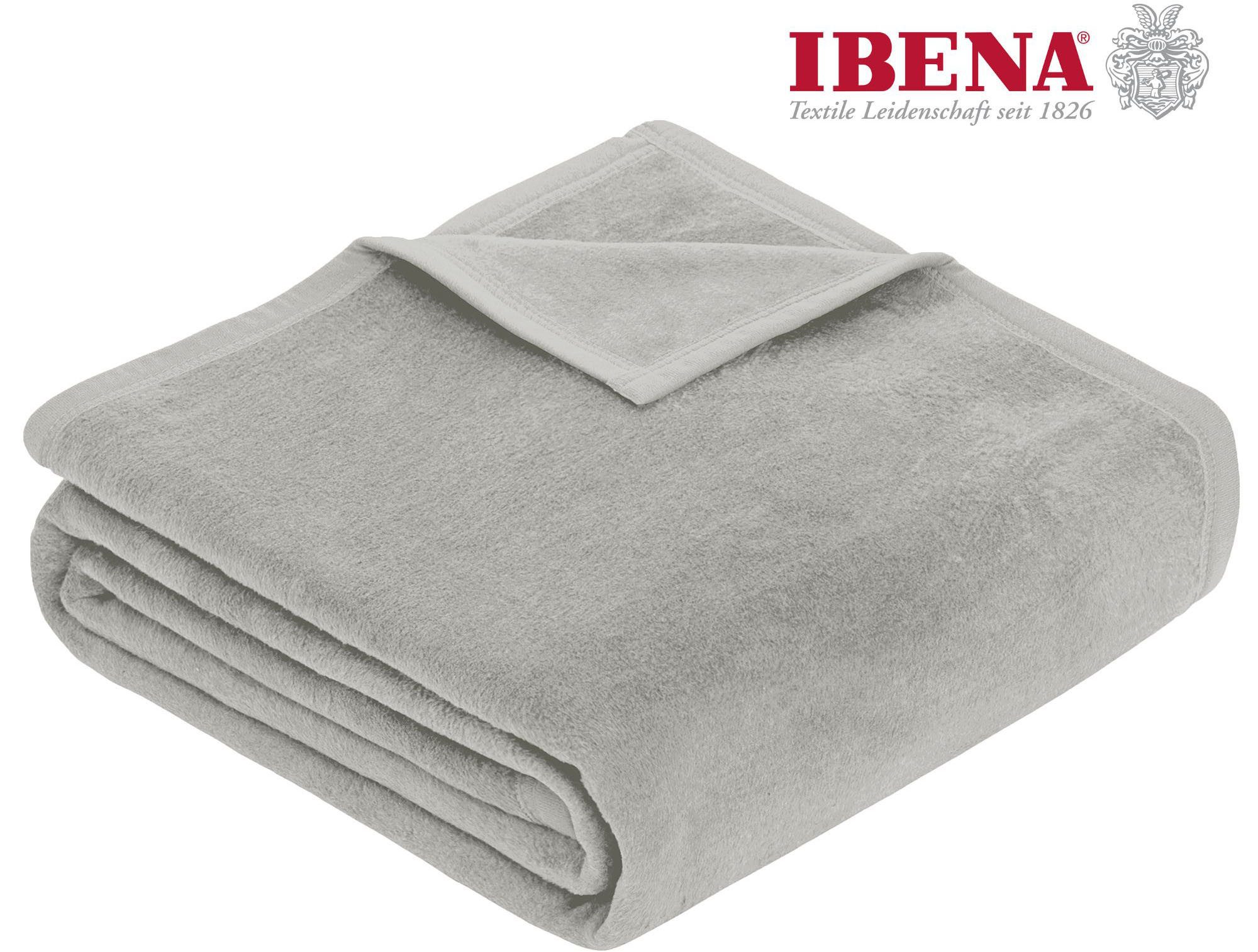 Wohndecke Luxus, IBENA, verschiedene Größen, unifarbenes günstig online kaufen