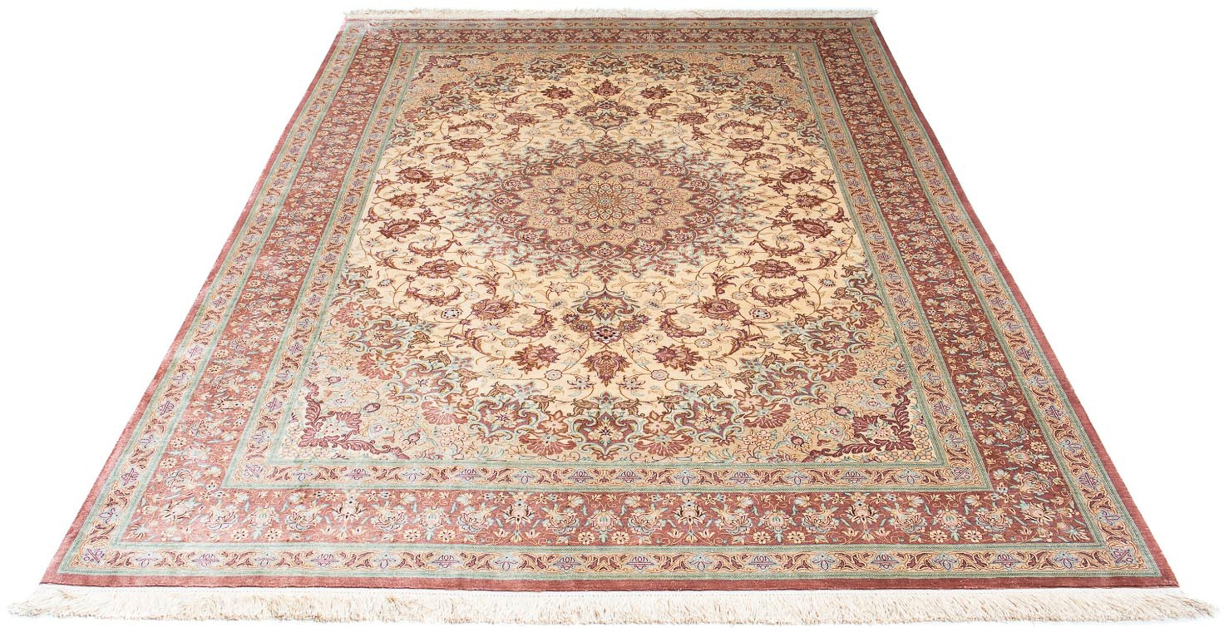 morgenland Orientteppich »Perser - Ghom - 240 x 160 cm - beige«, rechteckig günstig online kaufen