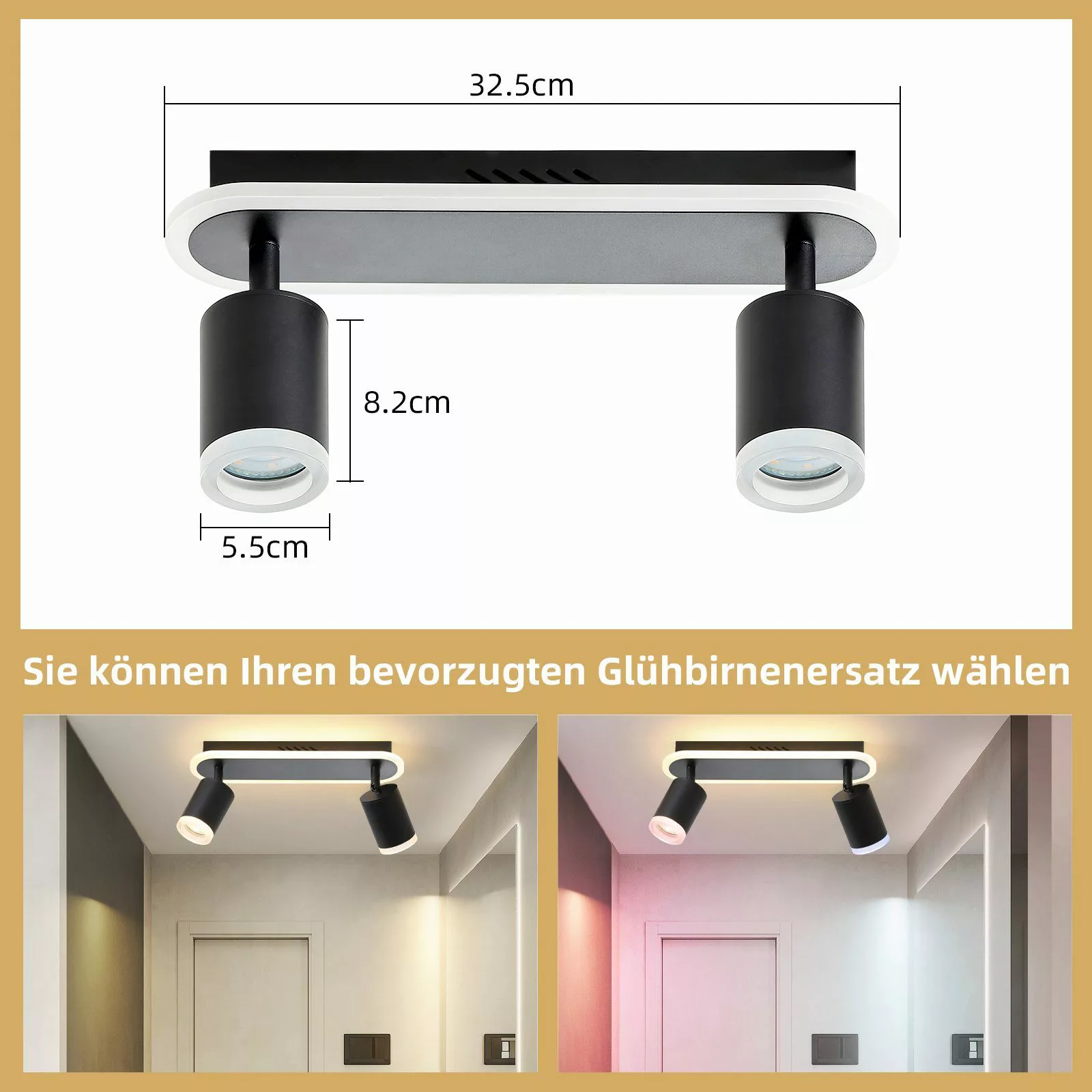 ZMH Deckenstrahler 4 Flammig - Deckenleuchte günstig online kaufen