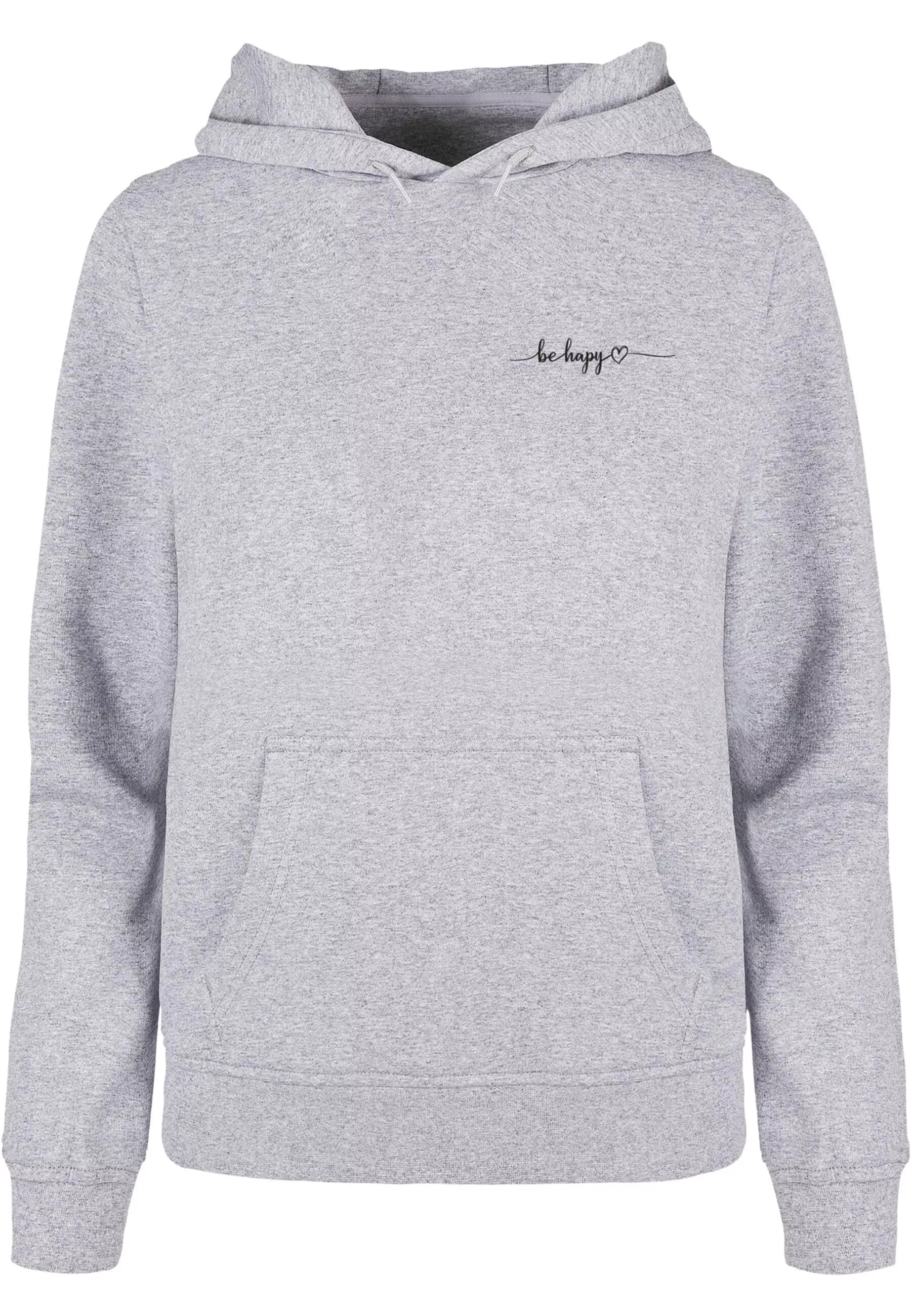 Merchcode Kapuzenpullover "Merchcode Damen Ladies Be Happy Basic Hoody" günstig online kaufen