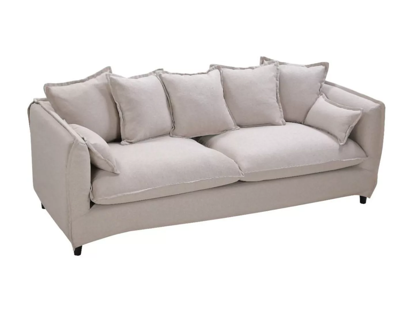 3-Sitzer-Sofa RAMSES - Stoff - Beige günstig online kaufen