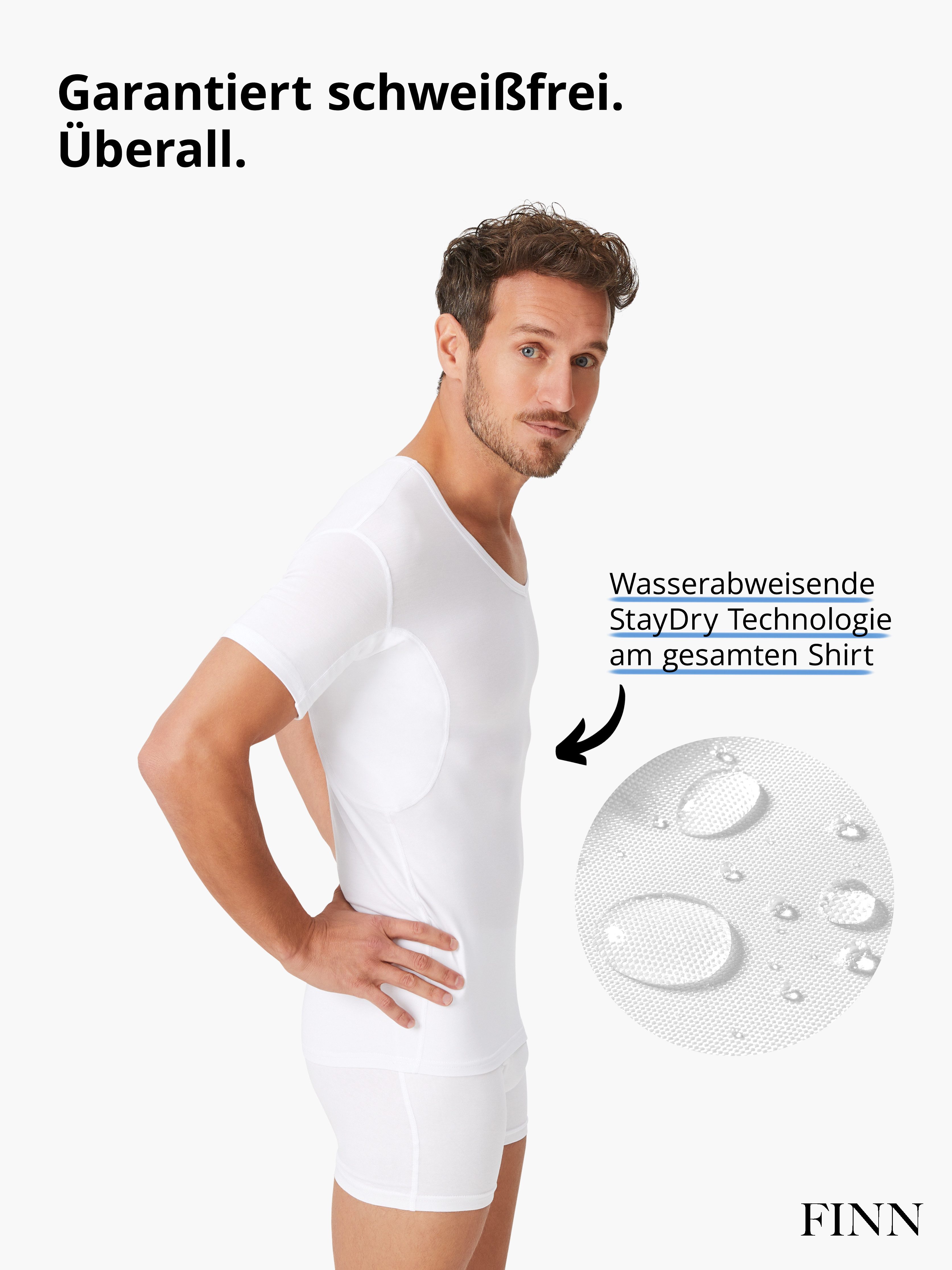 FINN Design Funktionsunterhemd Wasserabweisendes Anti-Schweiß Shirt günstig online kaufen