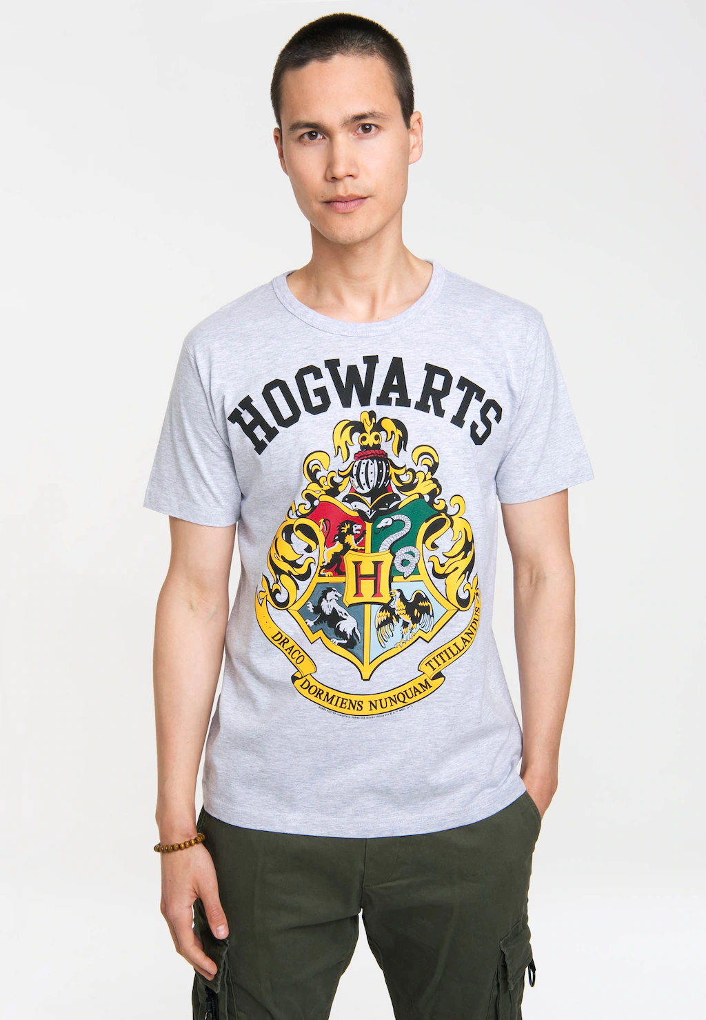 LOGOSHIRT T-Shirt "Hogwarts-Logo", mit hochwertigem Siebdruck günstig online kaufen