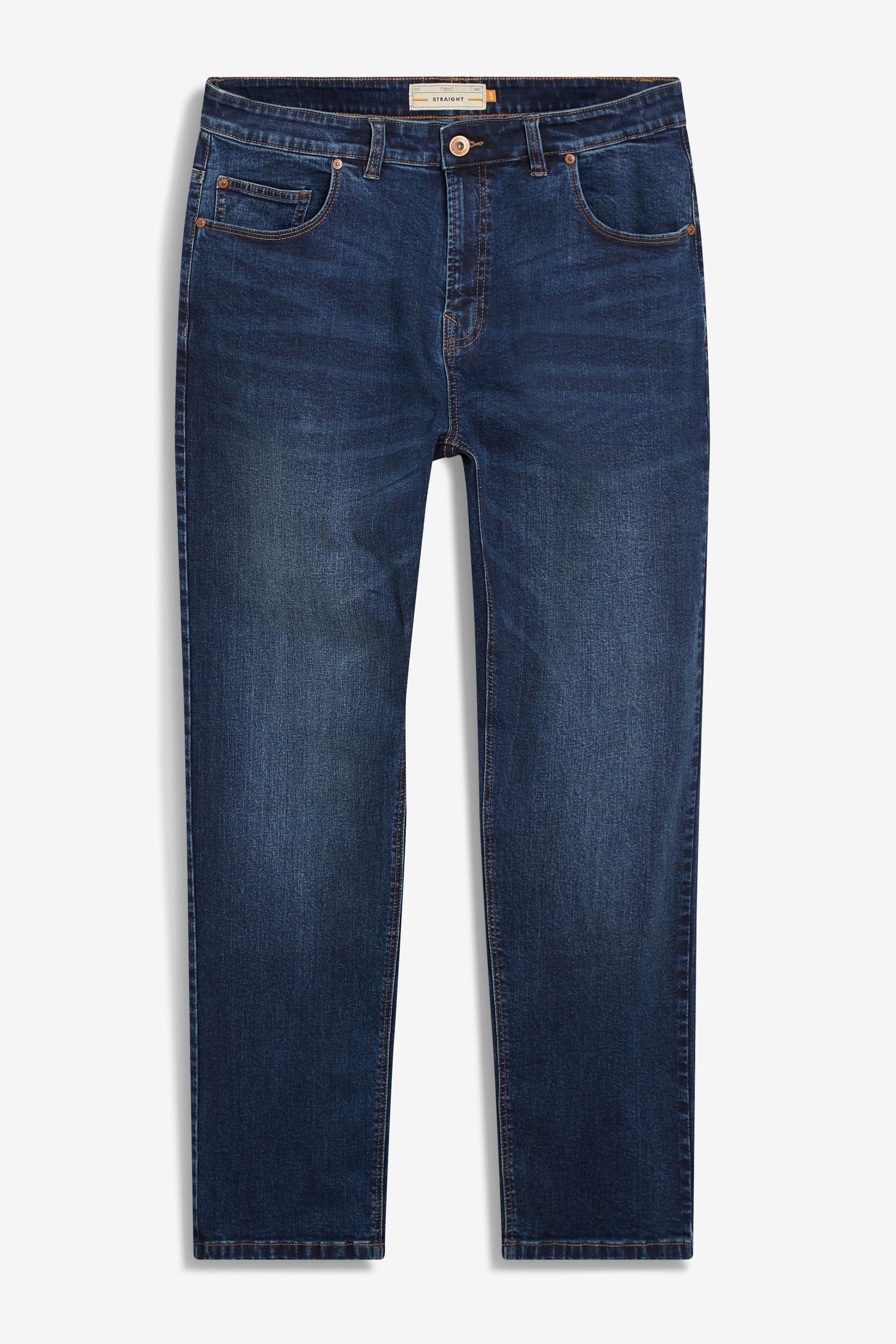 Next Straight-Jeans Straight-Fit Stretch-Jeans mit Gürtel günstig online kaufen