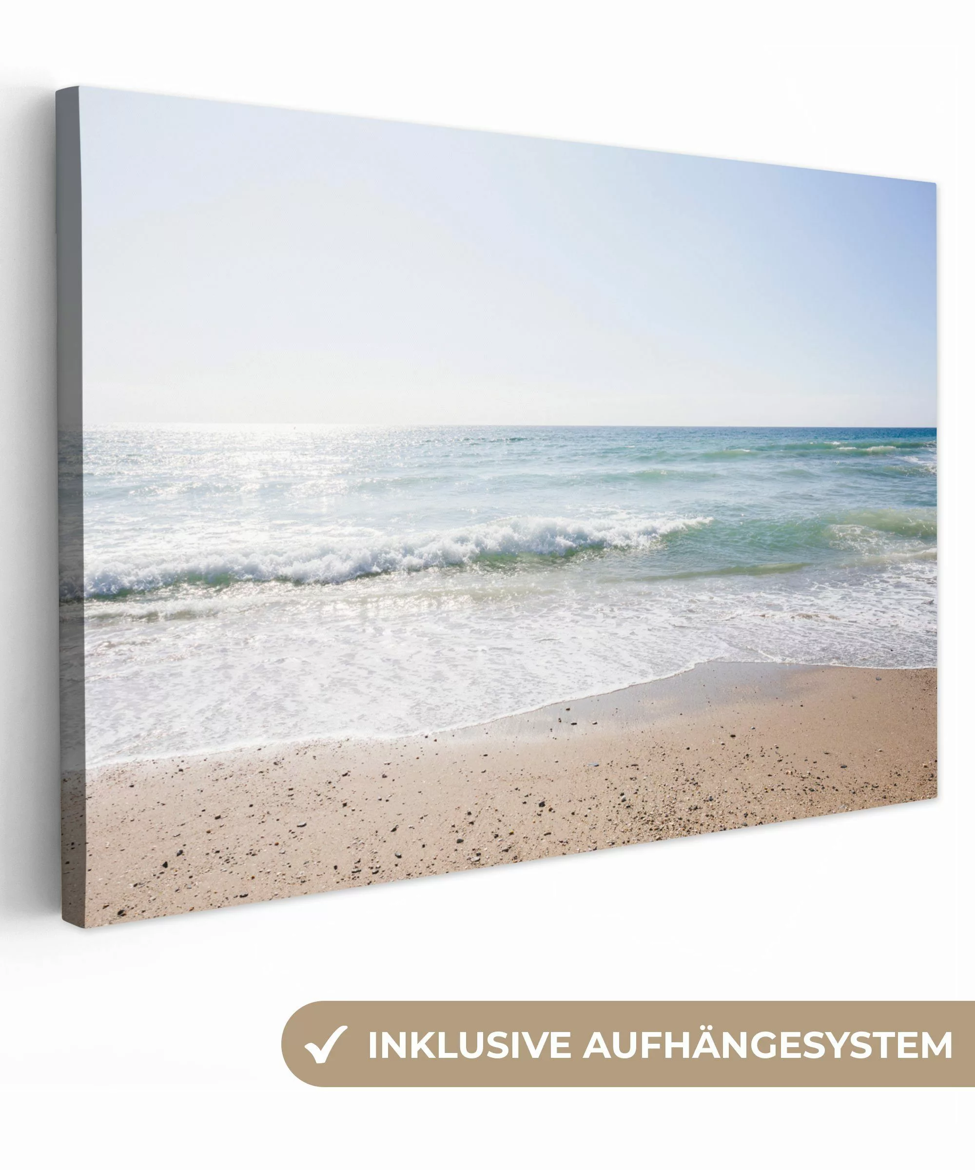 OneMillionCanvasses® Leinwandbild Strand - Wasser - günstig online kaufen