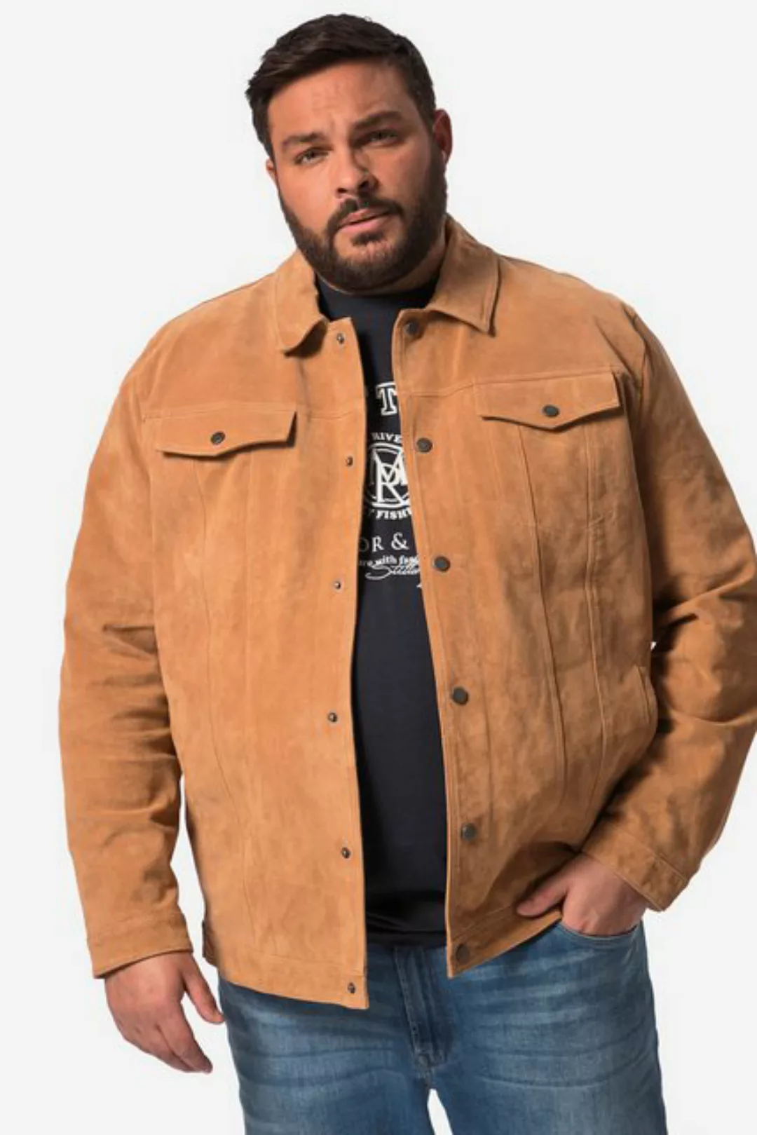 John F. Gee Lederjacke John F. Gee Lederjacke Leder Pigsplit-Leder günstig online kaufen