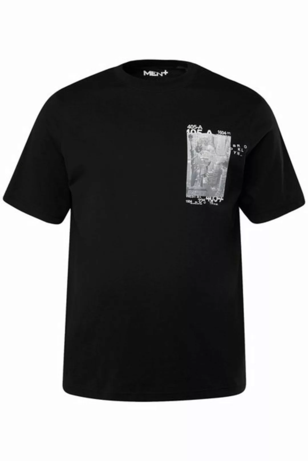 Men Plus T-Shirt Men+ T-Shirt Halbarm Brust Print bis 84/86 günstig online kaufen